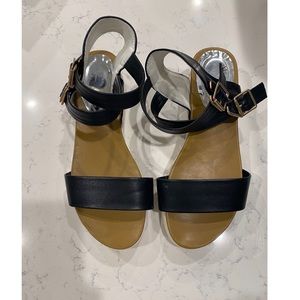 Black Open Toed Sandals
